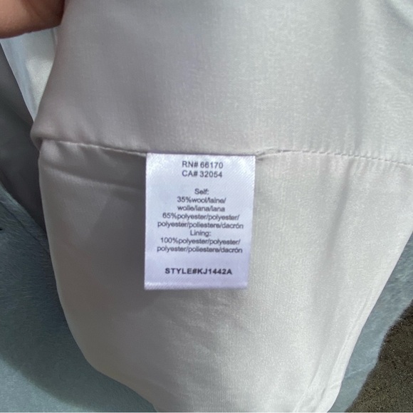 NWT Anthropologie Greylin Sky Blue and Grey Long Wool Coat with pockets size XS - Picture 8 of 12